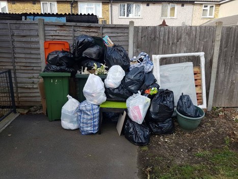 Professional flat clearance team in Blackwall removing items from a flat
